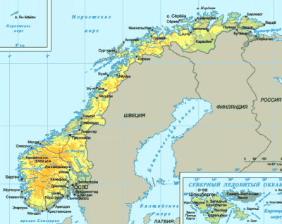 map norvegia